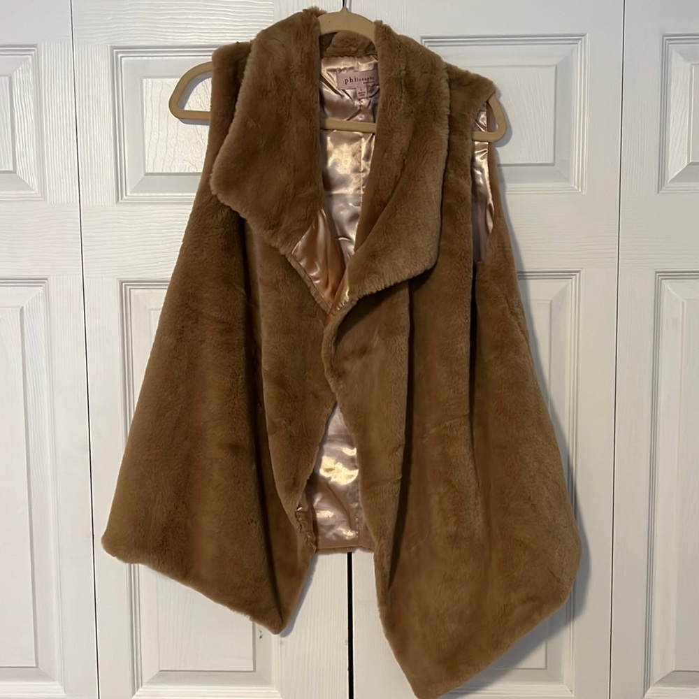 Faux fur vest